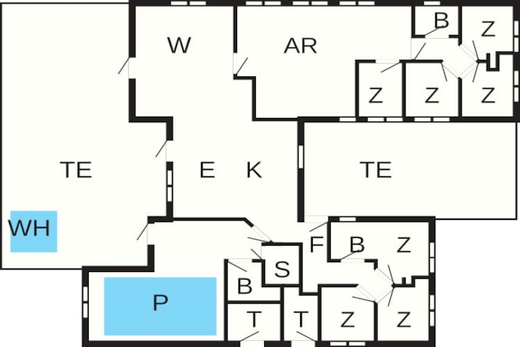 Maison de vacances pour 18 a Fjerritslev - Plan