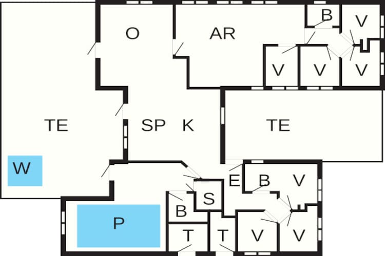 Maison de vacances pour 18 a Fjerritslev - Plan