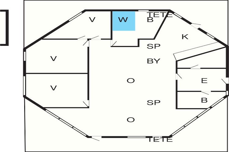 8 persoons vakantie huis in Læsø-Plattegrond