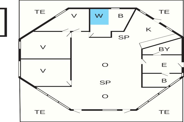 8 persoons vakantie huis in Læsø-Plattegrond