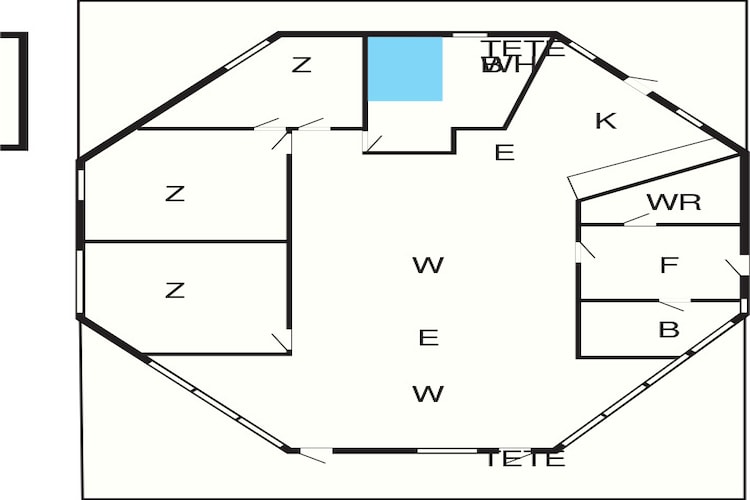8 persoons vakantie huis in Læsø - Plattegrond