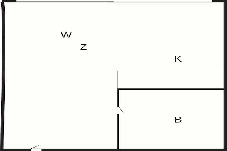 2 persoons vakantie huis in Nykøbing Sj-Plattegrond
