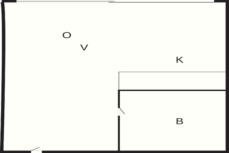 2 persoons vakantie huis in Nykøbing Sj-Plattegrond