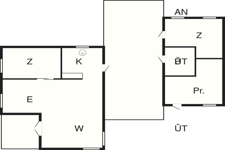 4 persoons vakantie huis in Frederiksværk-Plattegrond