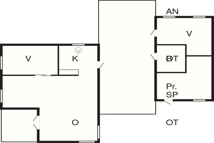 4 persoons vakantie huis in Frederiksværk-Plattegrond