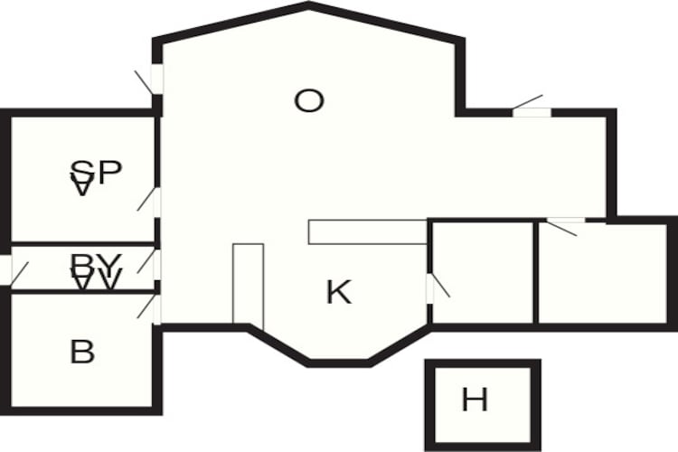 8 persoons vakantie huis in Ebeltoft-Plattegrond