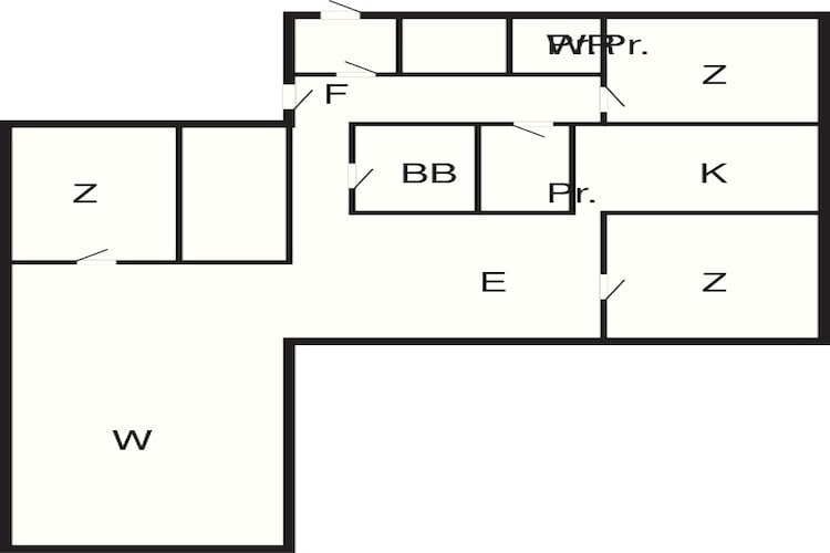 6 persoons vakantie huis in Knebel-Plattegrond