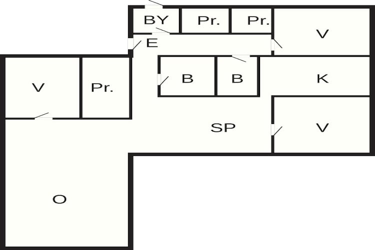 6 person holiday home in Knebel-Floor plan