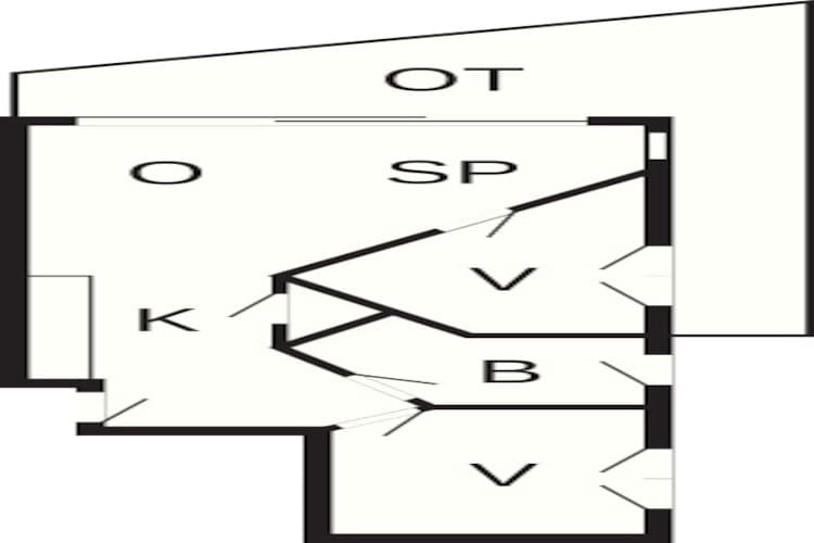 Appartement met zeezicht op de eerste rij - Plattegrond
