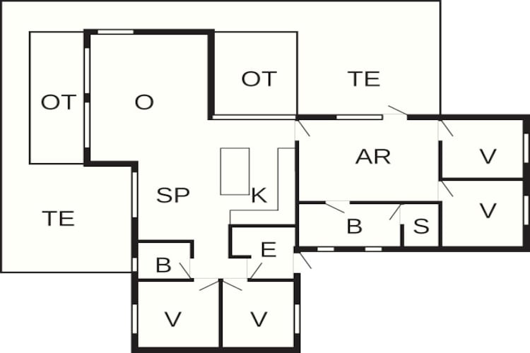 Maison de vacances pour 8 a Sydals - Plan