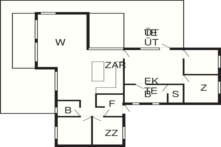8 Personen Ferienhaus in Sydals - Grundriss