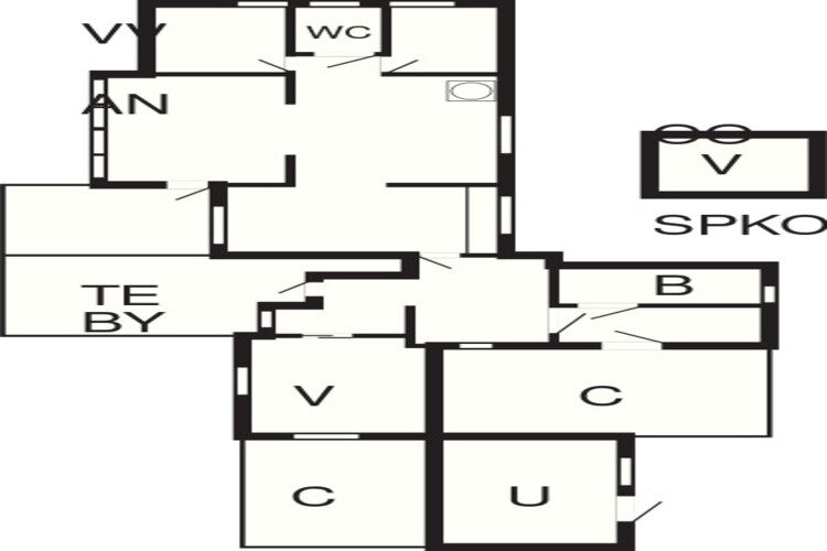 6 persoons vakantie huis in Nykøbing Sj-Plattegrond