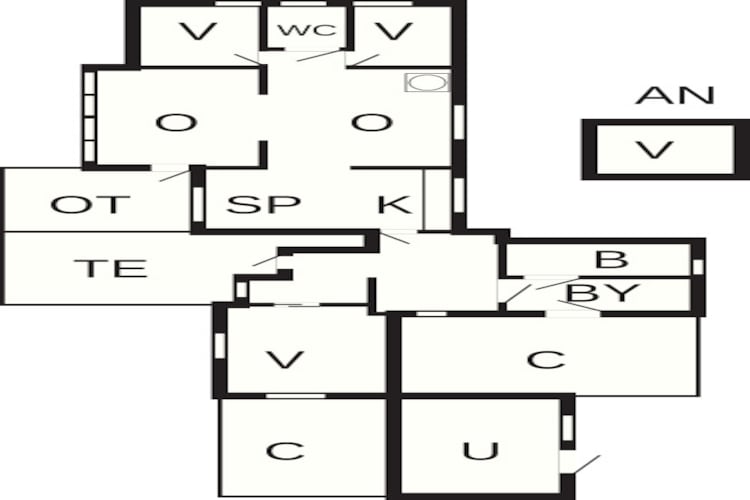 6 persoons vakantie huis in Nykøbing Sj-Plattegrond