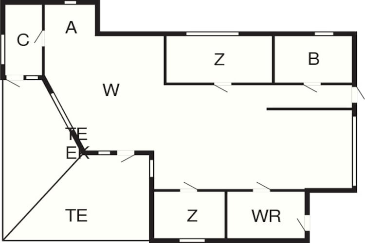 8 person holiday home in Tisvildeleje-Floor plan