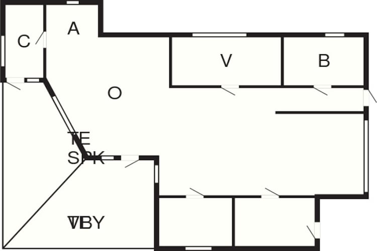 8 person holiday home in Tisvildeleje-Floor plan