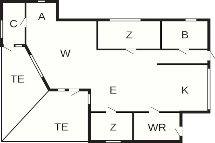 8 persoons vakantie huis in Tisvildeleje-Plattegrond