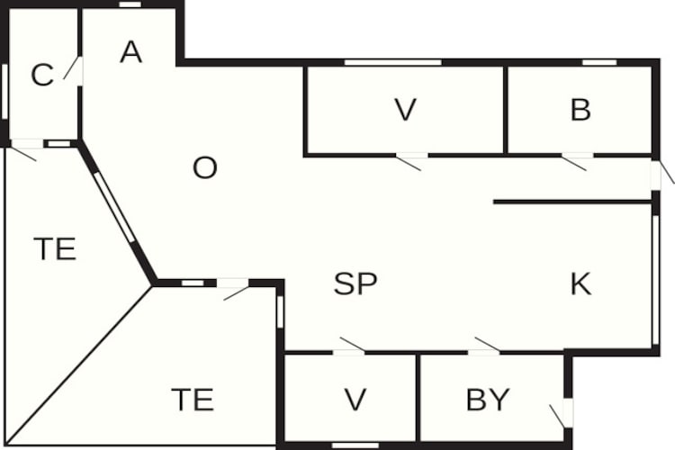 8 persoons vakantie huis in Tisvildeleje-Plattegrond