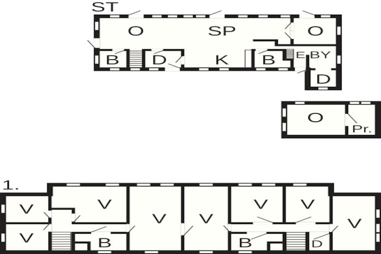 21 persoons vakantie huis in Hurup Thy-Plattegrond