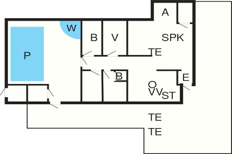 8 persoons vakantie huis in Læsø-Plattegrond