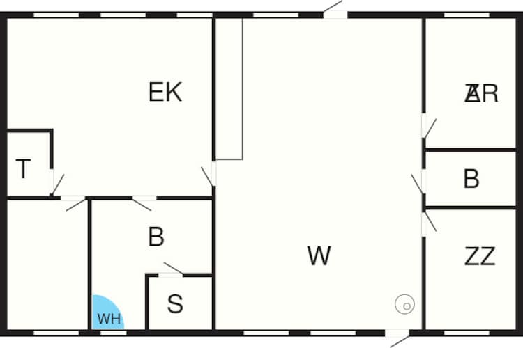 6 persoons vakantie huis in Løkken-Plattegrond