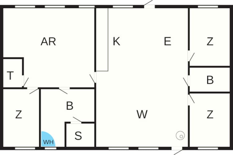 6 persoons vakantie huis in Løkken-Plattegrond