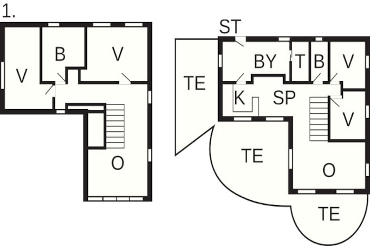 Maison de vacances pour 8 a Nexø - Plan