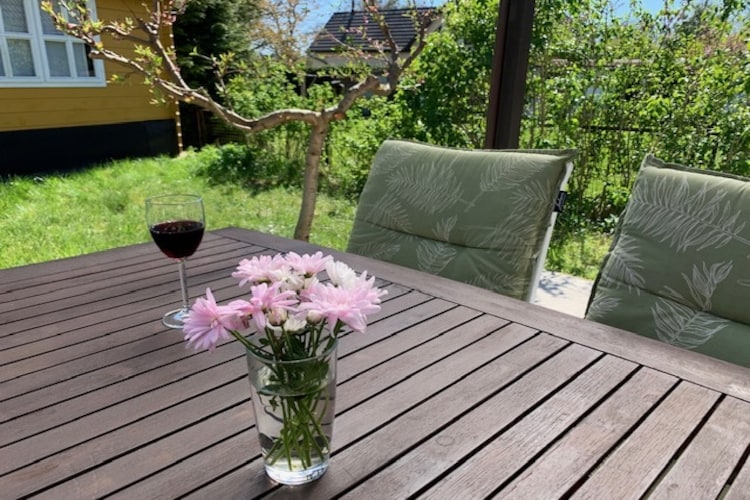 Ferienhaus Seeadler 62 qm - Garten Sommer