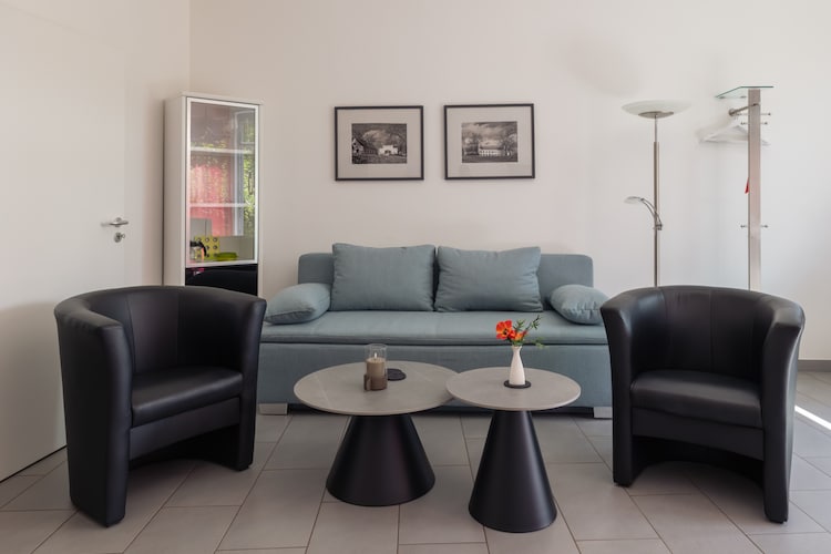 Ferienwohnung am Glindower See - Woonkamer