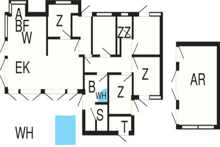 10 persoons vakantie huis in Løkken-Plattegrond