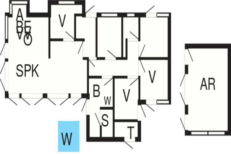 10 persoons vakantie huis in Løkken-Plattegrond