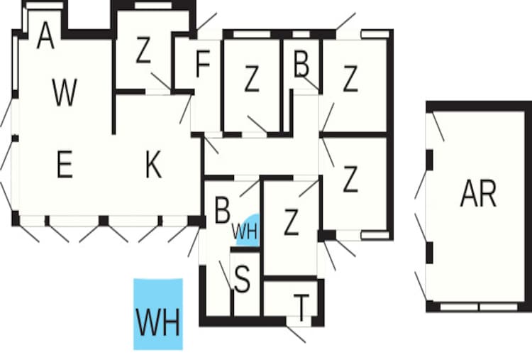 10 persoons vakantie huis in Løkken-Plattegrond