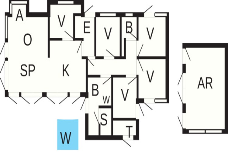 10 persoons vakantie huis in Løkken-Plattegrond