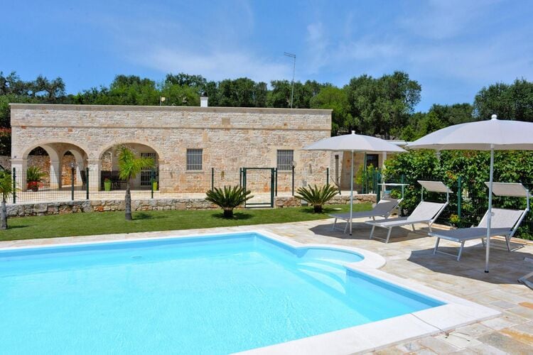 Vakantiehuizen Italie | Puglia | Vakantiehuis te huur in Ostuni met zwembad  met wifi 6 personen