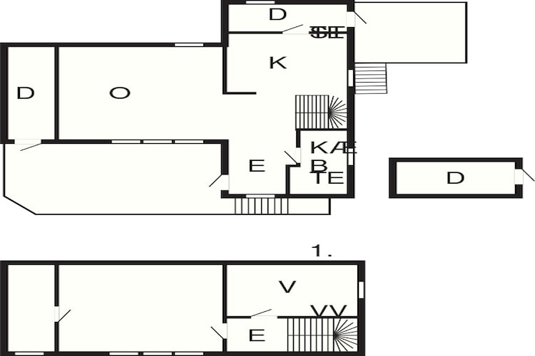 Maison de vacances pour 6 a Bud-Plan d'étage