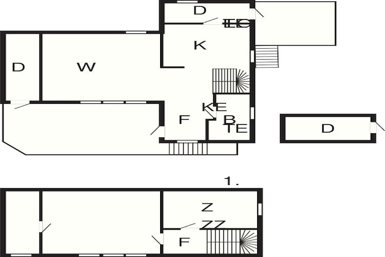 Maison de vacances pour 6 a Bud-Plan d'étage