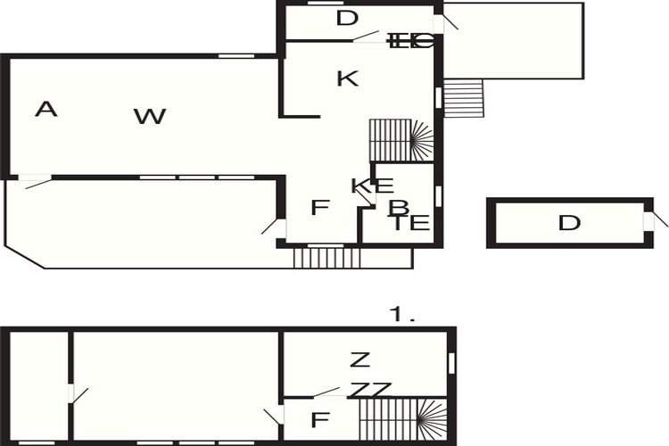 6 persoons vakantie huis in Bud-Plattegrond