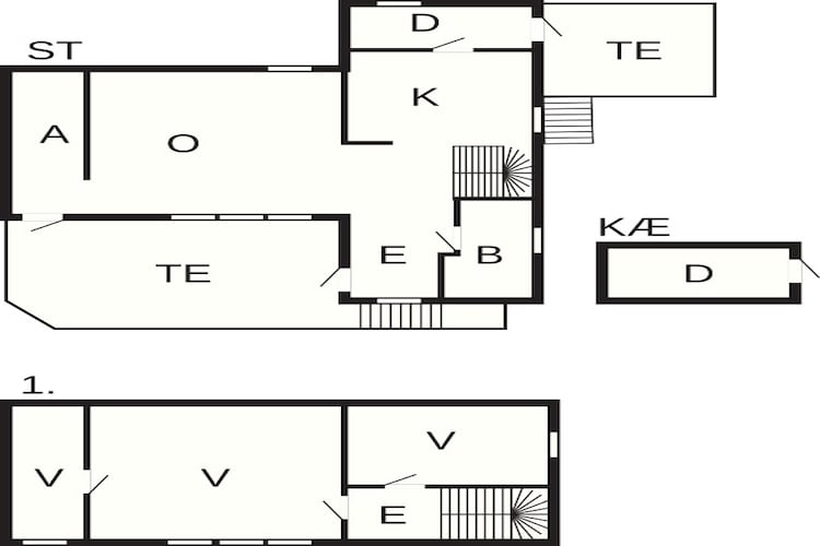 6 persoons vakantie huis in Bud-Plattegrond