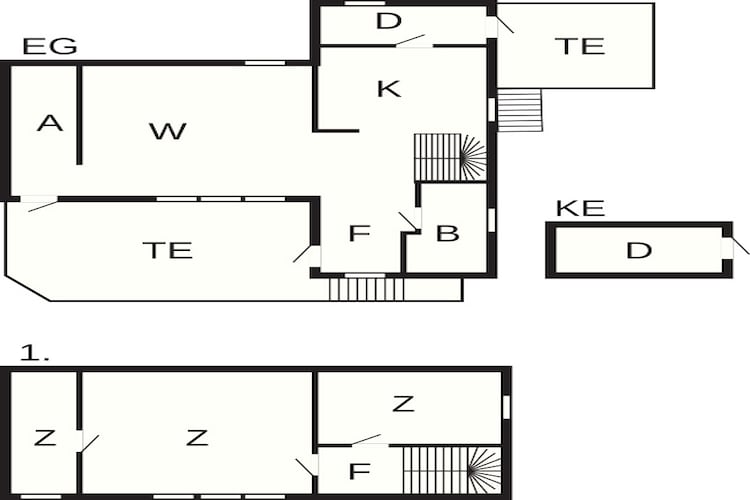 6 Personen Ferienhaus in Bud - Grundriss