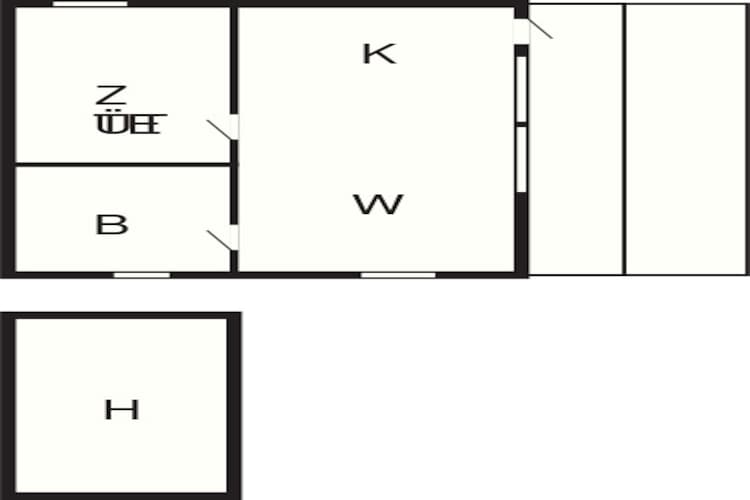 4 person holiday home in Folkestad-Floor plan