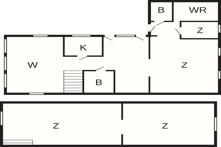 8 persoons vakantie huis in Hasle-Plattegrond