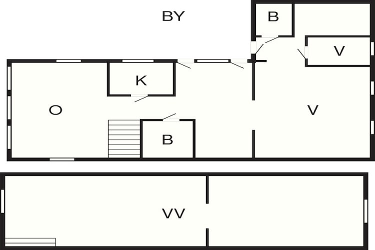 8 Personen Ferienhaus in Hasle - Grundriss