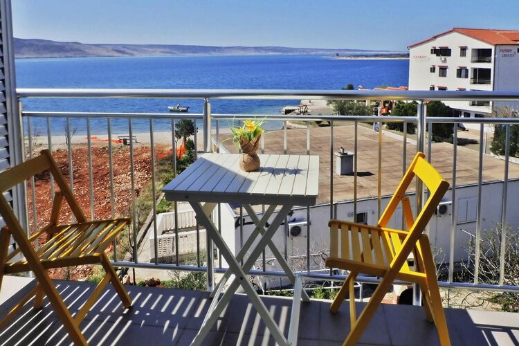 Appartement in Seline am Meer mit Meerblick Ferienwohnung in Dalmatien