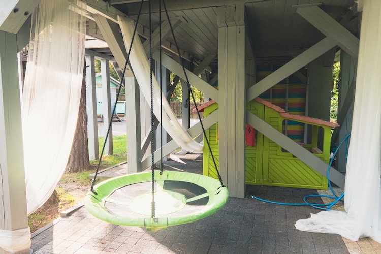 Dom w Starych Czaplach z domkiem na drzewie