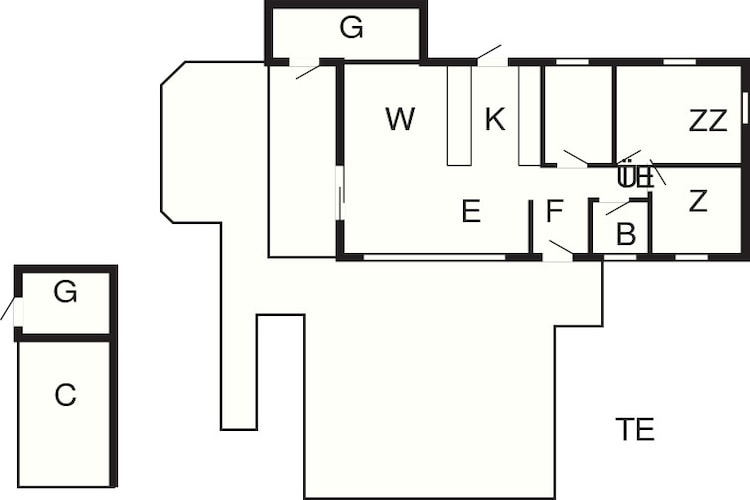 6 persoons vakantie huis in Læsø-Plattegrond