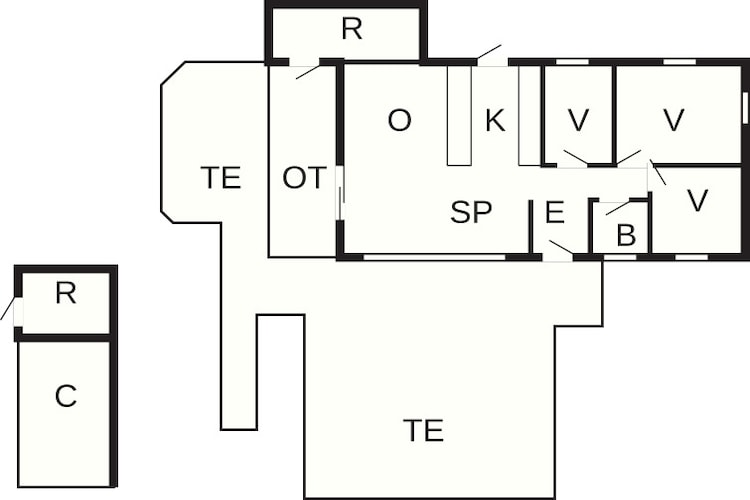 6 persoons vakantie huis in Læsø-Plattegrond