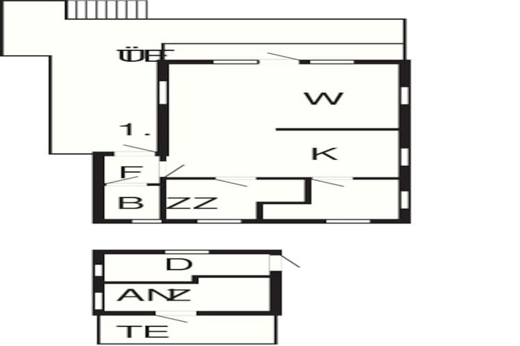 6 person holiday home in Korssund-Floor plan
