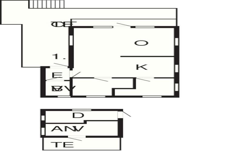 6 person holiday home in Korssund-Floor plan