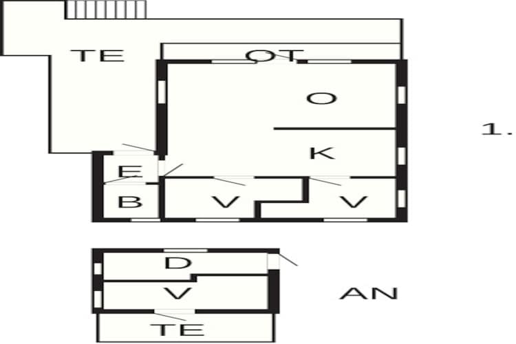 6 persoons vakantie huis in Korssund-Plattegrond