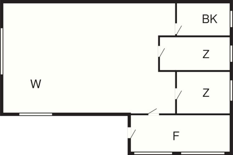 Maison de vacances pour 4 a Oksbøl-Plan d'étage