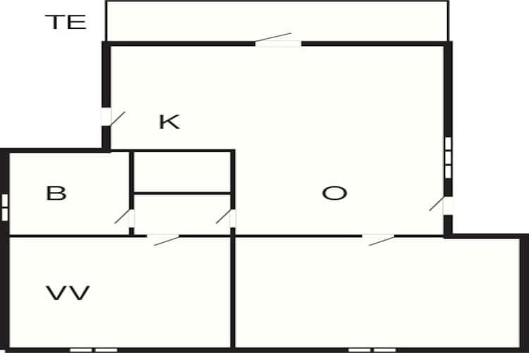 4 persoons vakantie huis in Knebel-Plattegrond